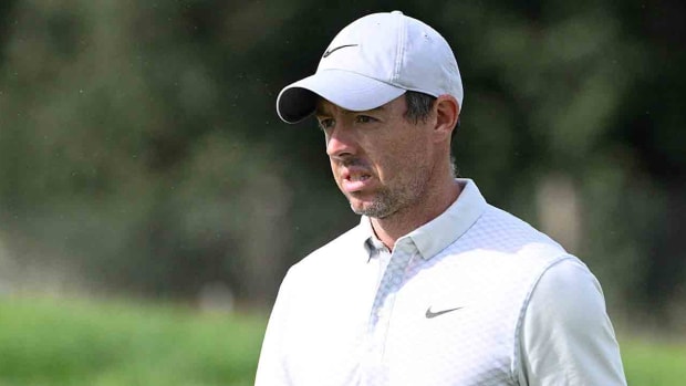 Rory McIlroy is pictured at the 2022 Italian Open.